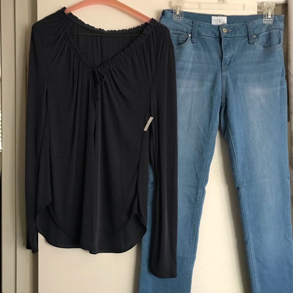 Adorable Top and Jeans Set